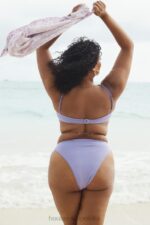 House of CB Fioletowy bikini wysoki stan Mykonos stylowy dół - Image 2