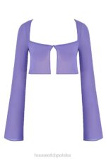 House of CB Fioletowy Top Marsylski Stylowy i Elegancki - Image 7