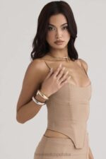 House of CB Flavia Beżowy Gorset Modelujący Stylowy Design - Image 7