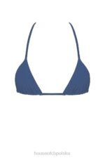 House of CB Góra bikini głęboki błękit wiązana na szyi stylowa moda - Image 12