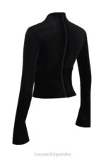 House of CB Gorset Leonora z Czarnego Aksamitu Modny Styl - Image 4