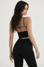 House of CB Gorset modelujący Sophia Czarne Body na Ramiączkach - Image 11