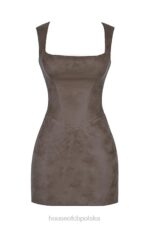 House of CB Gorsetowa mini sukienka Pandora mocha stylowa moda - Image 5