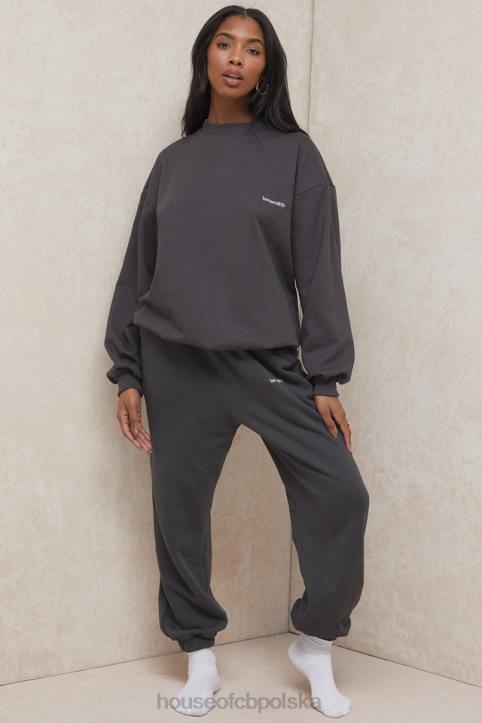 House of CB Grafitowa Oversize Bluza z Okrągłym Dekoltem na Co Dzień - Image 10
