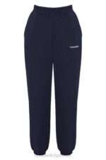 House of CB Granatowe Spodnie do Joggingu Chmurki 4PND997 Modna Odzież Sportowa - Image 8