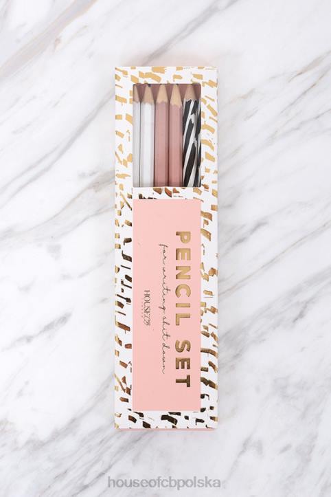 house_of_cb_kolorowy_zestaw_olowkow_prezentowy_4pnd1344.jpg House of CB kolorowy zestaw ołówków prezentowy 4PND1344 - Image 1