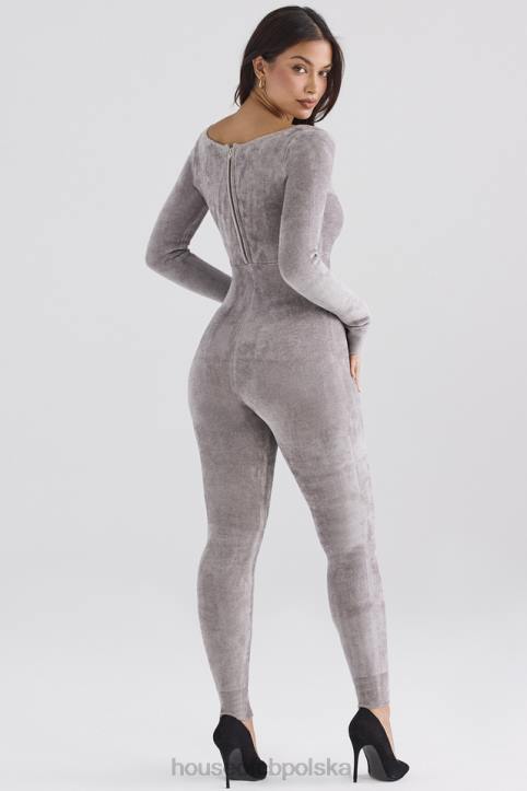 House of CB Kombinezon z Grubej Szenili Isis Mink Elegancki Stylowy i Modny - Image 12