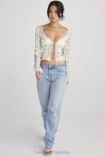 House of CB Koronkowy top Clarissa w ogrodzie różowy stylowy elegancki модny - Image 7