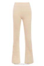 House of CB Kremowe Spodnie Kaszmirowe Nereida Trendy Moda - Image 10