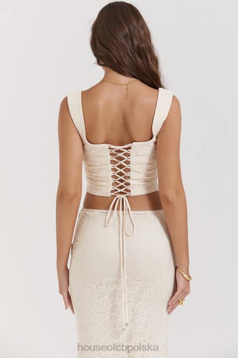 House of CB kremowy gorset koronkowy vintage stylowy elegancki - Image 14