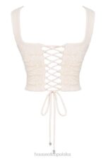House of CB kremowy gorset koronkowy vintage stylowy elegancki - Image 8