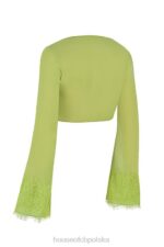 House of CB Krótki top Tara w limonkowo-zielonym kolorze modna odzież damska - Image 4