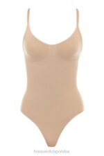 House of CB krótkie body migdałowe rzeźbiące eleganckie odzież damska - Image 12