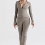 House of CB Laurel spodnie z wysokim stanem dymne modne stylowe