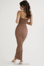 House of CB Lilian maxi sukienka gorsetowa w odcieniu mocha - Image 10