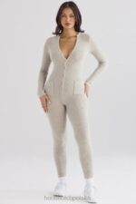 House of CB Loungewear Tiggy Opalowy Kombinezon na Co Dzień - Image 2