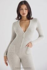 House of CB Loungewear Tiggy Opalowy Kombinezon na Co Dzień - Image 13