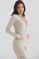 House of CB Loungewear Tiggy Opalowy Kombinezon na Co Dzień - Image 14