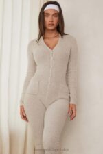 House of CB Loungewear Tiggy Opalowy Kombinezon na Co Dzień - Image 17