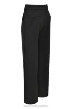 House of CB Luźne Czarne Spodnie Alivia Stylowe i Modne - Image 11