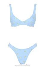House of CB Mariposa błękitne bikini z kwiatowym nadrukiem letni styl modny wybór - Image 12