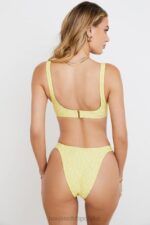 House of CB Mariposa żółto-białe bikini kwiatowy nadruk idealne na plażę - Image 10