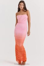 House of CB maxi sukienka ombre szafirowa modna elegancka - Image 10
