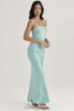 House of CB Maxi Sukienka Satynowa Bez Ramiączek Jade Alette - Image 16