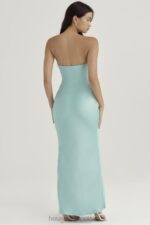House of CB Maxi Sukienka Satynowa Bez Ramiączek Jade Alette - Image 18