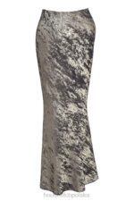 House of CB Midi Spódnica Clara Pewter Elegancka Moda Kobieca - Image 11