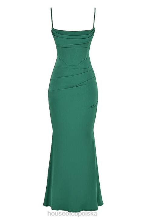 House of CB Milena Forest Gorsetowa Sukienka Maxi Elegancka Moda - Image 3