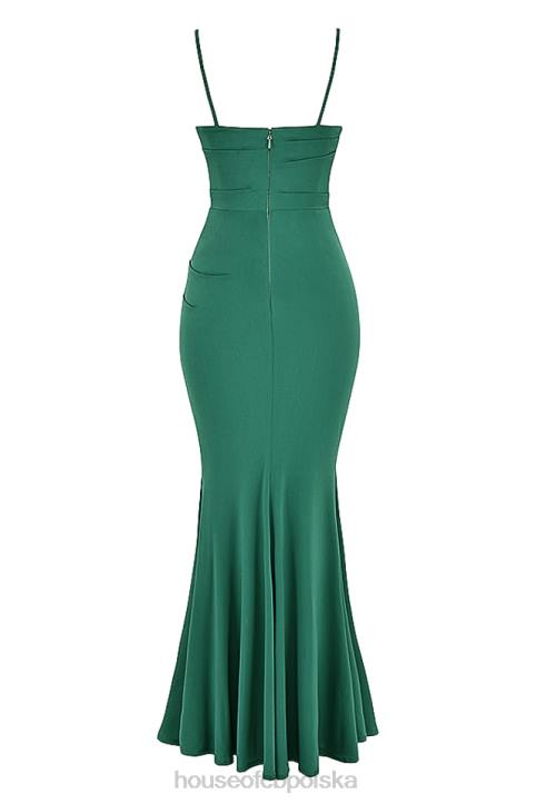 House of CB Milena Forest Gorsetowa Sukienka Maxi Elegancka Moda - Image 5