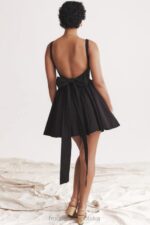 House of CB mini sukienka czarna kokardka stylowa moda - Image 7