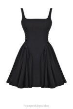 House of CB mini sukienka czarna kokardka stylowa moda - Image 8