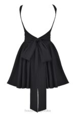 House of CB mini sukienka czarna kokardka stylowa moda - Image 10
