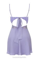 House of CB Mini Sukienka Haft Christa Lawenda Stylowa Moda - Image 5