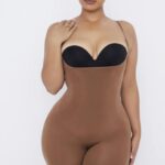 House of CB Modelujące Body Mokka Do Połowy Uda Elegancka Odzież Damska