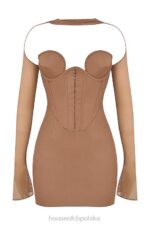 House of CB Mokka Mini Sukienka Gorset Mayara Stylowa Moda - Image 3
