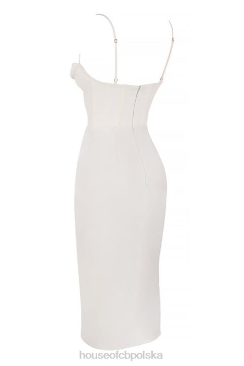 House of CB Myrna Sukienka Gorsetowa Kolor Kości Słoniowej Elegancka Moda - Image 7