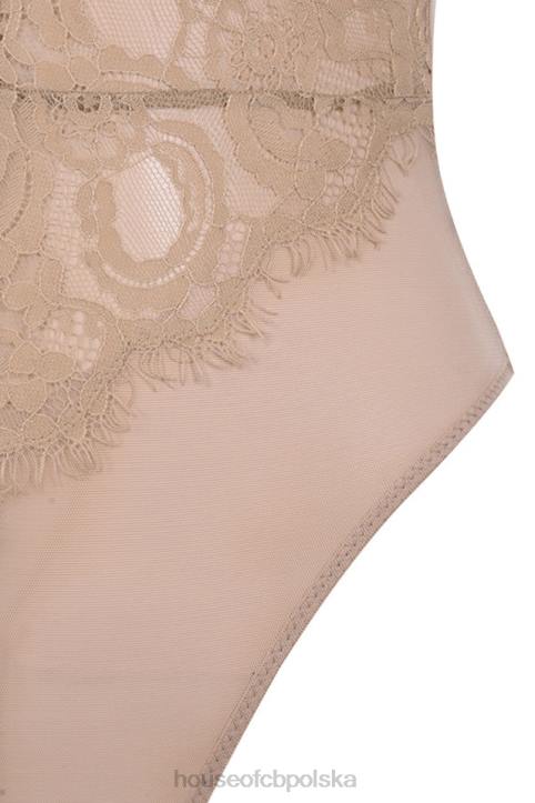 House of CB Nadia brązowe koronkowe body na każdą okazję - Image 6