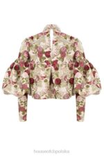 House of CB Naeve kwiatowy top falbany vintage różowy stylowy - Image 8