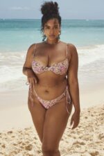 House of CB Oliwkowa Góra Bikini Fiszbinach Kwiatowy Styl - Image 2