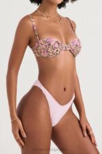 House of CB Oliwkowa Góra Bikini Fiszbinach Kwiatowy Styl - Image 4