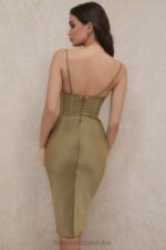 House of CB Oliwkowa Sukienka Gorsetowa Myrna Modny Styl - Image 15