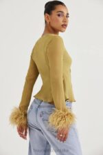 House of CB Oliwkowy Top Claudia Modny Styl 4PND721 - Image 11