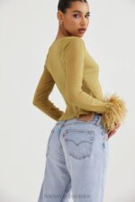 House of CB Oliwkowy Top Claudia Modny Styl 4PND721 - Image 12