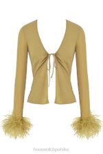 House of CB Oliwkowy Top Claudia Modny Styl 4PND721 - Image 5
