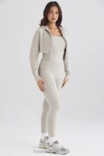 House of CB Opalowe Prążkowane Legginsy Sydney Modny Wybór - Image 10