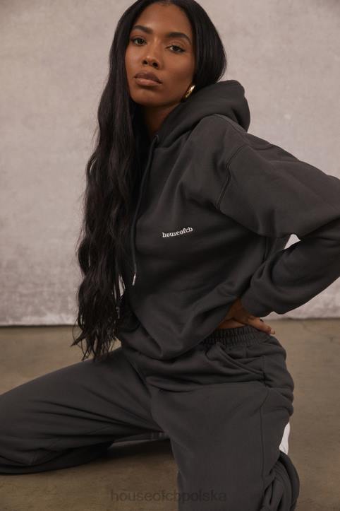 House of CB Oversize Bluza Kaptur Grafitowa Stylowa Moda - Image 2