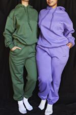 House of CB Oversize bluza z kapturem Halo w kolorze mchu - Image 9